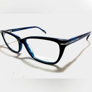 Laura Ashley Isabelle Cat Glasses Frame 53-15-140 Women's Navy Blue